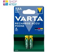 2 Piles Rechargeables AAA / HR03 550mAh Varta Accu Phone