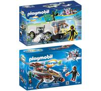 2 véhicules Playmobil Super 4 avec Gene