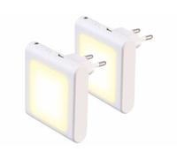 2 veilleuses secteur avec capteur d'obscurité et luminosité réglable Lunartec