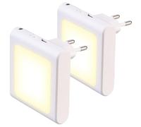 Lunartec 2 veilleuses secteur avec capteur d'obscurité et luminosité réglable