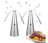 2 Ventilateur Anti Mouche De Table, Table Fly Fans | Tables Silent Mosquitoes Repellents Fan Pour Maison Dîner, Pique-Nique Et Barbecue