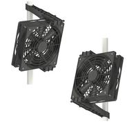 2 ventilateurs fixables 24V 2x12cm - Secret Jardin