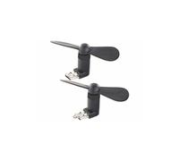 Callstel 2 ventilateurs USB et Micro-USB pour PC et smartphone