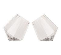 2 Verres à whisky en forme de diamant 350ml Verre alcool