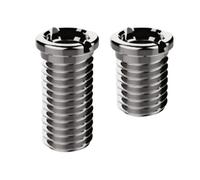 2 vis M12 inox D.14 x L.27,5 mm et D.14 x L.17,5 mm pour bonde d'évier automatique à panier Valentin diamètre 90