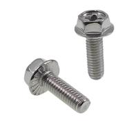 2 Vis M6x18mm pour Echappement - Compatible Yamaha BWS 50, MBK Booster, Aerox 50 - Pièce détachée scooter 50cc