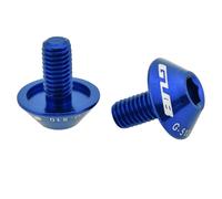 2 vis pour porte-bouteille d'eau, M5 x 12 mm, set de vis pour AOP G510, belles vis bleues pour vélos