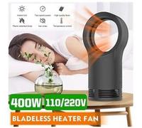 2 vitesses sans lame électrique chaud ventilateur 110v/220v espace air souffleur radiateur noir Noir G