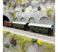 2 voitures 2/3 Ci, 3 i et un wagon couvert G, DB, Ep. III - ROCO 6200040