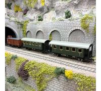 2 voitures 2/3 CL BCi, 3 CL Ci et un wagon couvert G, DB, Ep. III - ROCO 6200040