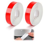 2 volumes 3.2M x 2.2cm Joint Salle de Bain, Ruban Adhésif Blanc Cuisine Ruban D'Étanchéité, Joint d'Étanchéité Autocollant, Bande Calfeutrage Anti-Moisissure pour Salle de Baignoire, Rouleau de Joint