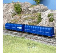 2 wagons bâchés Laails, "Ausiliare Milano", FS, Ep IV et V - ARNOLD HN6698 - N 1