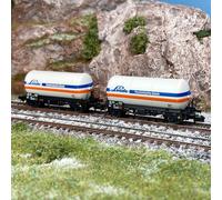 2 wagons citerne à gaz "Linde", DB, Ep IV - ARNOLD HN6603 - N 1/160