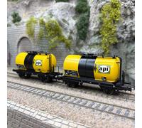 2 wagons citerne de type Uh, "API", FS, Ep. IV - RIVAROSSI HR6566 - HO 1/87
