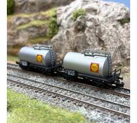 2 wagons citernes 2 essieux "Shell", FS, Ep. III - ARNOLD HN6701 - N 1/160