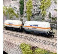 2 wagons-citernes 3 axes "Borges", RENFE, Ep III - IV - ELECTROTREN HE6052 - HO