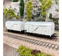 2 wagons couvert transport de bananes, DR, Ep IV - ROCO 77027 - HO 1/87