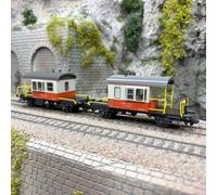 2 wagons d'accouplement type Db, "Sputnik", SBB CFF FFS, Ep. IV - MARKLIN 46850