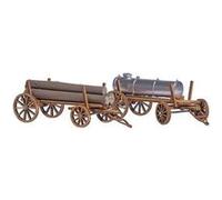 2 wagons de bois H0 Busch 1386 G