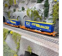 2 wagons poches type Sdgnss/T5, "Walter", Wascosa, Ep. VI - ROCO 6600064 - HO 1