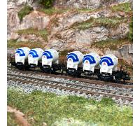 2 wagons porte conteneurs BTs 50, "Südzucker", DB, Ep III - FLEISCHMANN 823307 -
