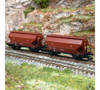 2 wagons trémies Tgpps transport de céréales, BLS, Ep III - FLEISCHMANN 830310 -