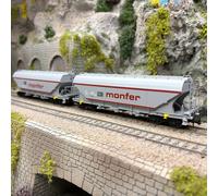 2 wagons trémies type Uagpps, Monfer, I-ERSA, Ep. VI - RIVAROSSI HR6677 - HO 1/8