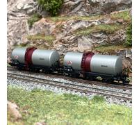 Arnold HN6675 SNCF, lot de 2 wagons cuves à vin à 3 essieux, SGTL SEWAR, wagons de fret epIV