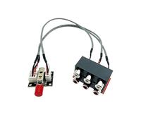 2-Way Button Type Sound Switching Board Signal Input Not Common-Ground Mechanical Switch Type with 0.5M Shielded Wire
