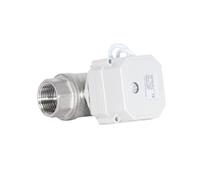 2 Way DN20 3/4 DN25 1" SS304 Proportional Flow Control Valve 0-10V 4-20mA Modulating Electric Ball Valve(DN25,BSP_0-5V)