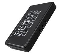 2 Way HDMI-Compatible Video Switcher Mixer 2 in 2 Out compatible Live Streaming with Mic Line in Audio Mixing EU Plug