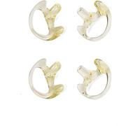 2-Way Radio Earpiece Replacement Soft Silicone Earpiece for Motorola Kenwood Wouxun Ham 2 Way Radio Coil Tube Audio Kits (2 Medium Pairs)