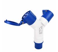 2-Way Splitter SuperTOOL 16 A 220 V IP44 2 voies 3 pin Industrial Site Plug & Wall Socket Waterproof IP44 Plug Connector Socket 2P+Earth Male/Female