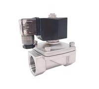 2 Way SS304 Water Electric Solenoid Valve Normally Close Port G1" 12V DC Orifice 25mm SPU-25 Zero Pressure Start Plug Type(EPDM,AC24V)