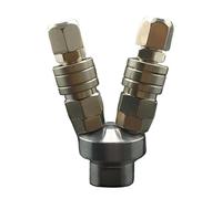 2 Ways 1/4" Female C Type Air Hose Quick Coupler Socket Connector Self-locking & Male Tube 12mm