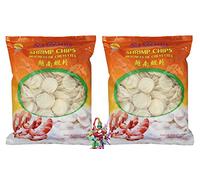 [ 2 x 1 kg ] SA GIANG Cracker, non cuit / Kroepoek # Y2 + un petit pendentif porte-bonheur gratuit