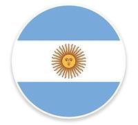 2 x 10 cm argentine Drapeau Sticker en vinyle pour ordinateur portable voiture voyage bagages étiquette # 9060 - 10cm Wide x 10cm High