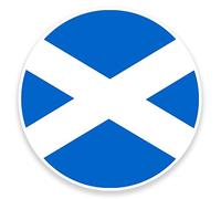 2 x 10 cm Drapeau écossais sticker en vinyle pour ordinateur portable voiture vélo de voyage # 9122 - 10cm Wide x 10cm High
