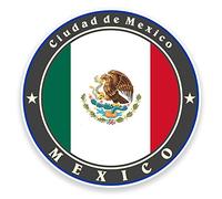 2 x 10 cm Mexique Sticker en vinyle pour ordinateur portable étiquette de bagage étiquette de voiture vélo Drapeau # 9234 - 10cm Wide x 10cm High