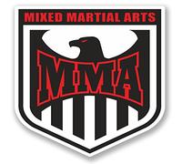 2 x 10 cm/MMA/Arts Martiaux Sticker en vinyle pour ordinateur portable iPad boxe combat # 5173 Compresseur - 10cm x 10cm