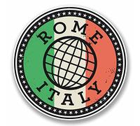 2 x 10 cm Rome Italie Italia Sticker en vinyle pour ordinateur portable voiture voyage bagages étiquette # 9842 - 10cm Wide x 10cm High