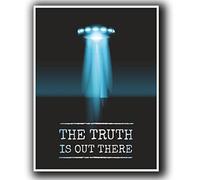 2 x 10cm/100 mm UFO Alien X-Files Zone 51 Auto-adhésif Autocollant Vinyle Autocollant pour portable Assurance voiture signer Fun #4058