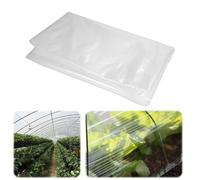 2 x 10M Bâche de Rechange pour Serre de Jardin,Réutilisable Bache Transparente Exterieur Tunnel en Polyéthylène,Feuille de Toiture Transparent Résistance aux UV,pour Protection Plantes Légumes