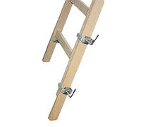 2 x 120 cm rallonge pour échelle en bois avec 4 pinces outils de peintre Echelle Echelle - dewepro/X