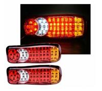 2 x 12V LED Feux arrieres Lampes 5 Fonction caravane remorque camion 46 Del