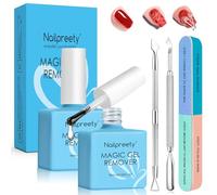 2 x 15 ml Dissolvant Vernis Semi Permanent, enlever vernis semi permanent, Gel Nail Polish Remover, Retrait Rapide et Doux en 3-5 minutes, Enlève Facilement et Rapidement Vernis Gel