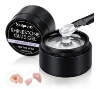 2 X 15 Ml Solide Colle Faux Ongles, Ultra-Forte Colle à Ongles, Solide Gel AdhéSif Nail, AdhéSif à Durcissement Rapide, Transparent, Press-On Et Diy Nail Art à Domicile Ou En Salon
