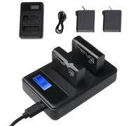 2 x 1600 mAh AHDBT-401 + Kit chargeur double USB pour caméra Hero 4 Oct30