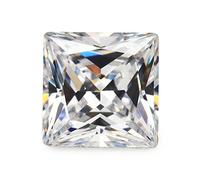 2 x 2 ~ 15 x 15 mm AAAAA carré Blanc Courroie de taille princesse Oxyde de Zirconium CZ Pierre Pierre précieuse 7x7mm 50pcs