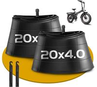 2 X 20 Inch Av32 Mm Schrader Valve Inner Tubes,20 X 4.0 Puncture Resistant Bicycle Hoses,Compatible With 20 Inch Ebike/Electric Bike/Mountain Bike.[B48]
